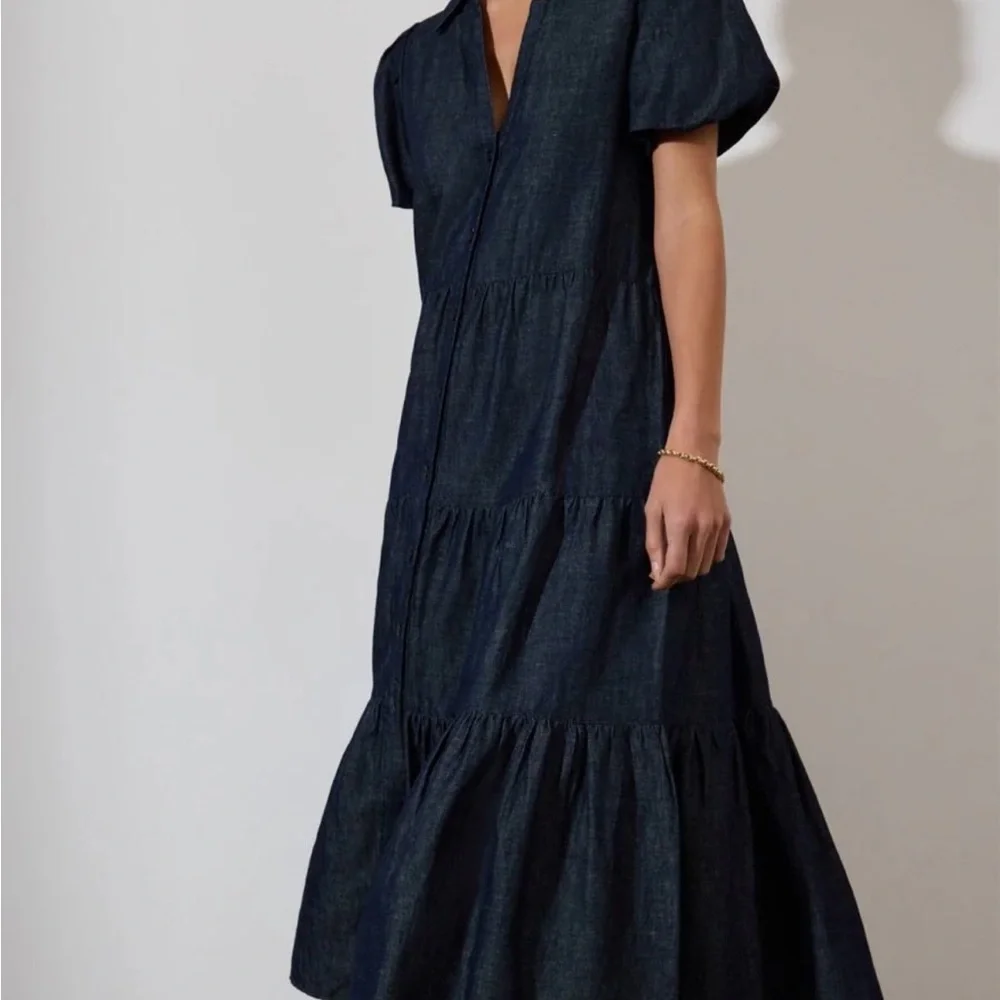 Brochu Walker The Havana Indigo Soft Denim Dress sz M - Picture 5 of 14